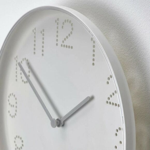 Wall Clock for Home Decor White 9 ¾ " NEW - Picture 4 of 6